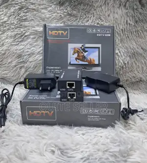 60m Hdmi Extender Transmitter Receiver Cat5e/6 Rj45 Ethernet Cable. .