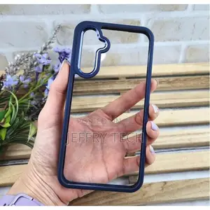 Moffe Samsung Galaxy A16 Clear and Colorless With Blue Edges