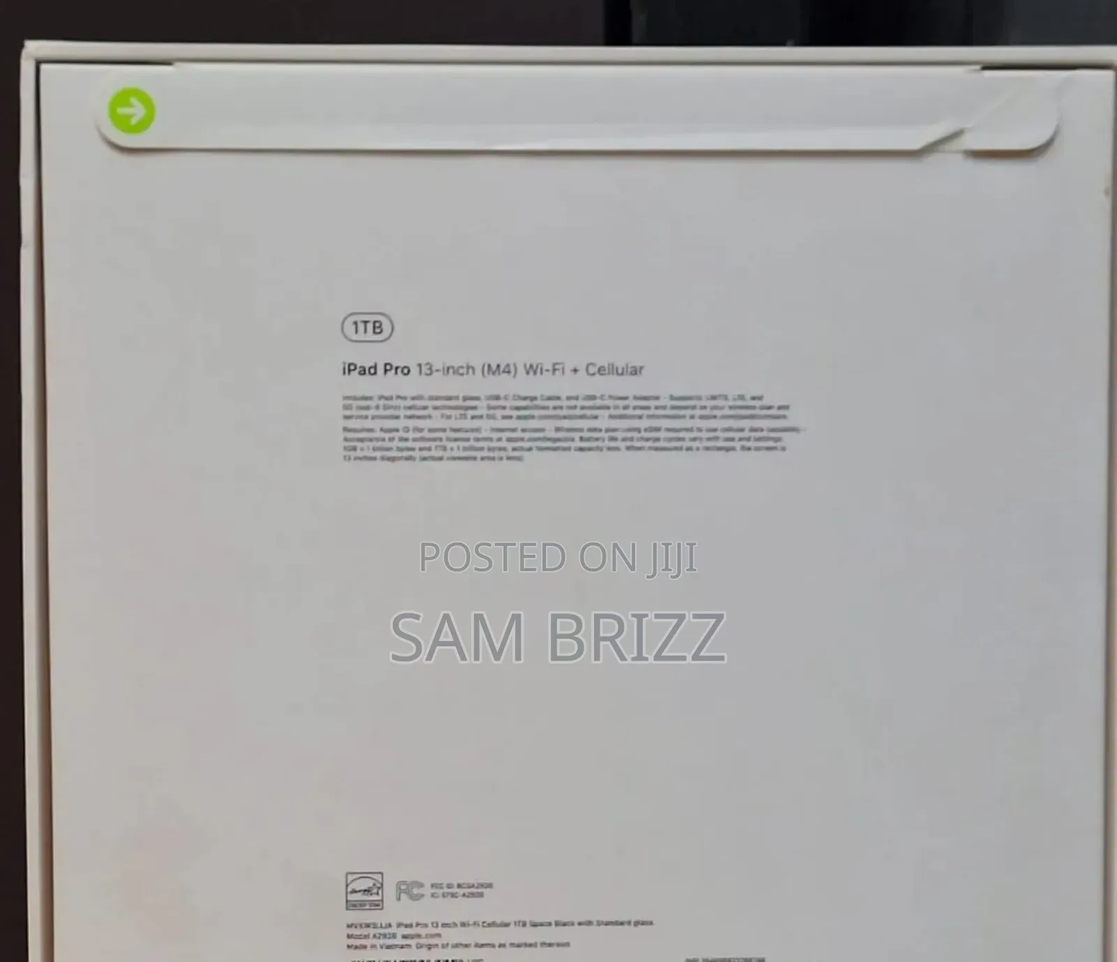 New Apple iPad Pro 1 TB Black