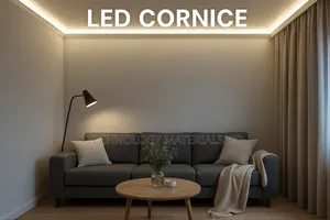 Led Cornice Moulding For Ceiling,Height=4 Inches,Length=2.9m