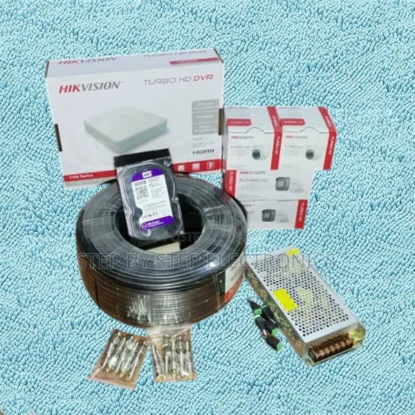 Hikvision 4 Camera CCTV Kit 2mp 1080p Hd Night Vision DVR Package