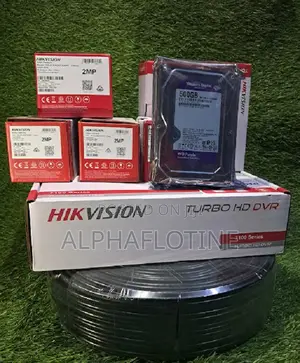 Complete Set of 2mp Hikvision Camera With Ir Distance 20m$3.6mm Lens
