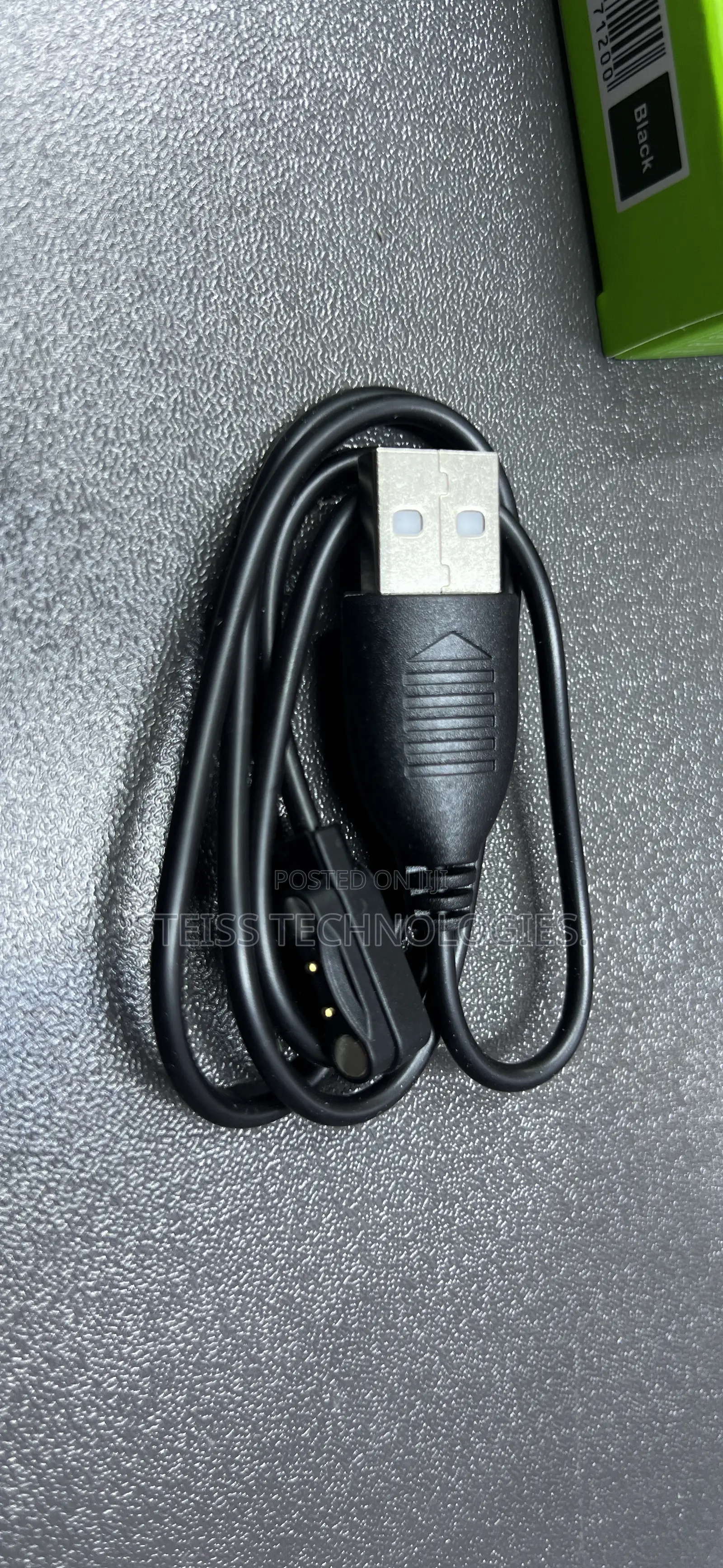 Magnetic Oraimo Smartwatch Charging Cable.