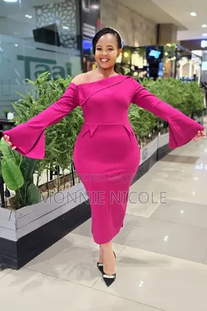 Hot Pink Corporate Dinner Dress/Wedding Dress/Birthday Shoot