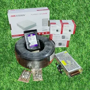 Weatherproof Night Vision Hikvision 2mp 1080p CCTV Kit 4 Cameras