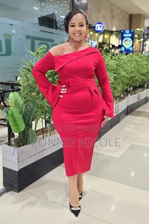 Classy Red Dress/ Fashion Dress