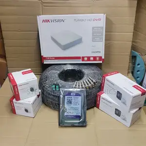 Hikvision 4 Turbo Hd 1080p Hd CCTV Cameras Kit With 50m Rg59 Cable