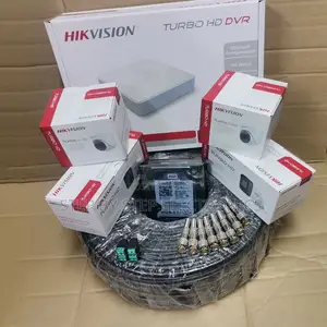 Four Hikvision 4- Cameras 1080p CCTV Security Kit With Remote Access