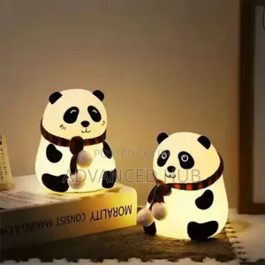 Panda Kids Night Silicone Led Bedside Lamp