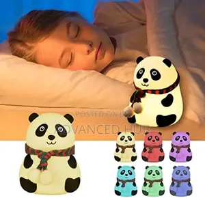 Panda Kids Night Silicone Led Bedside Lamp