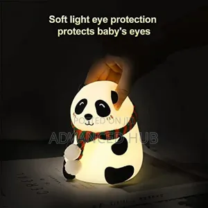 Panda Kids Night Silicone Led Bedside Lamp