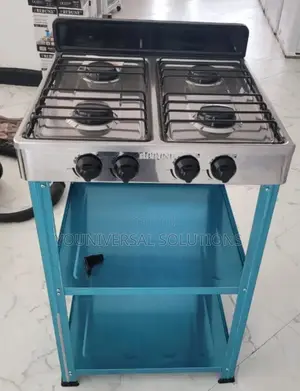 4 Burner Rebune Standing Gas Stove With Shelves