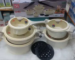 Nn-Stick Ucc (Black Cream) 12pcs Cookware Set