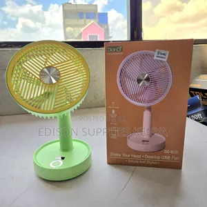 Desk Fan Oscillating Rechargeable Usb Telescopic Fan Table Fans