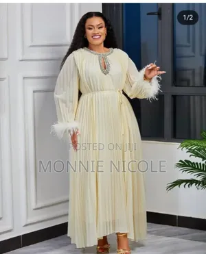 Cream Bejeweled Kaftan