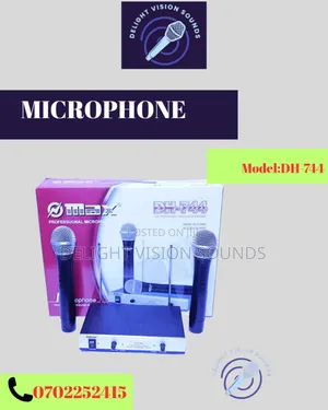 Omax(Dh-744) Wire Less Microphone Available Now