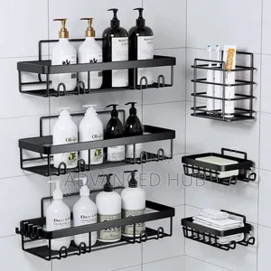 6pc Set Shower Caddy Shelf Bathroom Organizer
