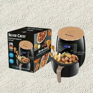 Silver Crest 6l Oil-Free Digital Air Fryer With Smart Touch Controls