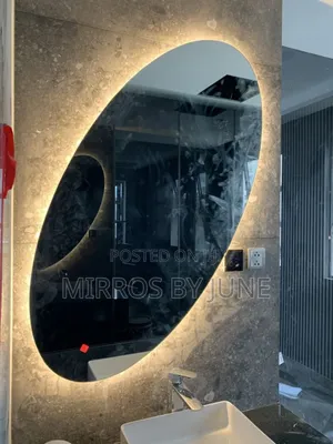 Slanting Oval Mirror