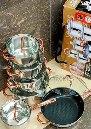 Yemitai 12pcs Stainless Cookware With Glass Lids, High Quality