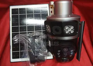 4g Sim Card Solar Power Battery Camera_v380 10x Zoom Double