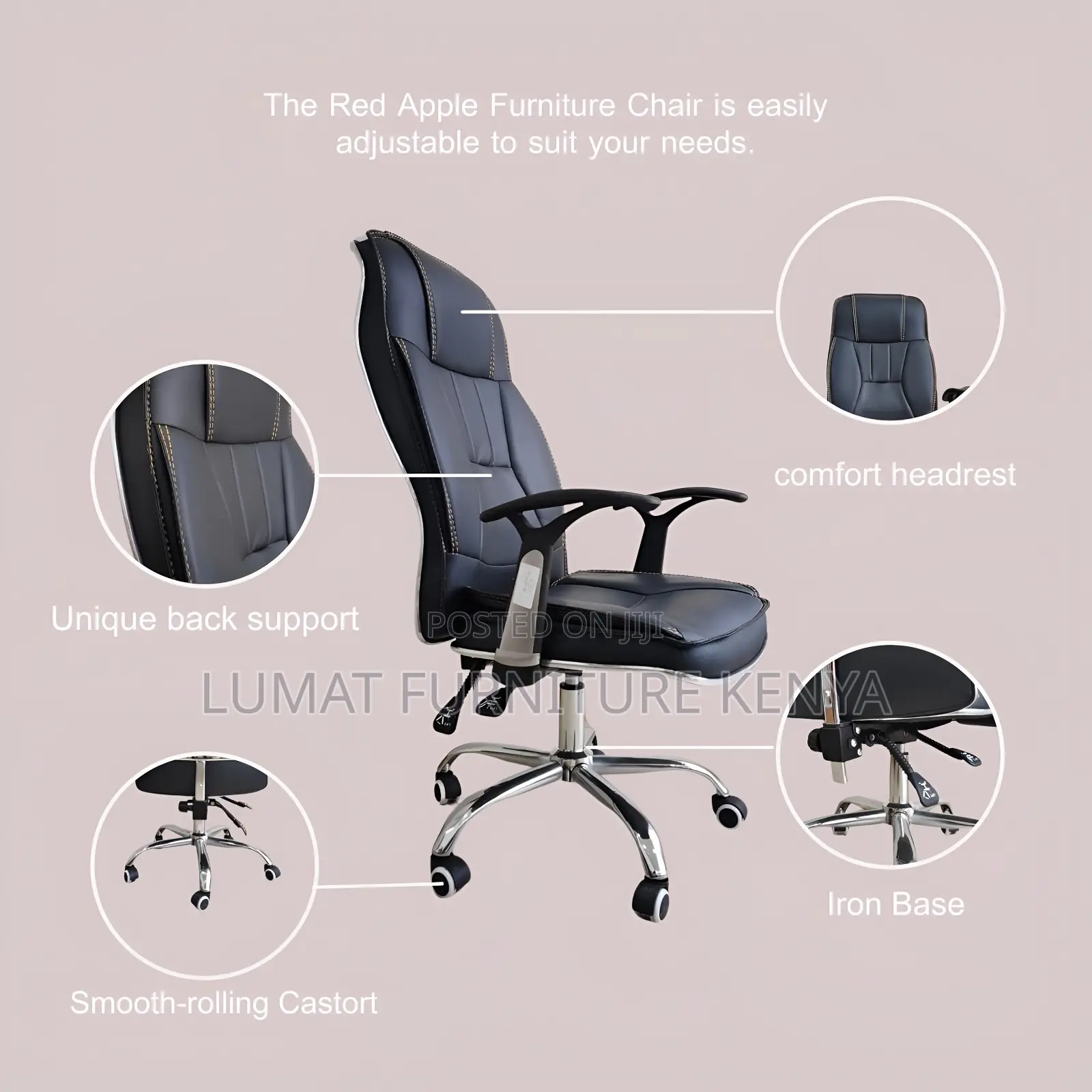High Back Executive Reclining Office Seat