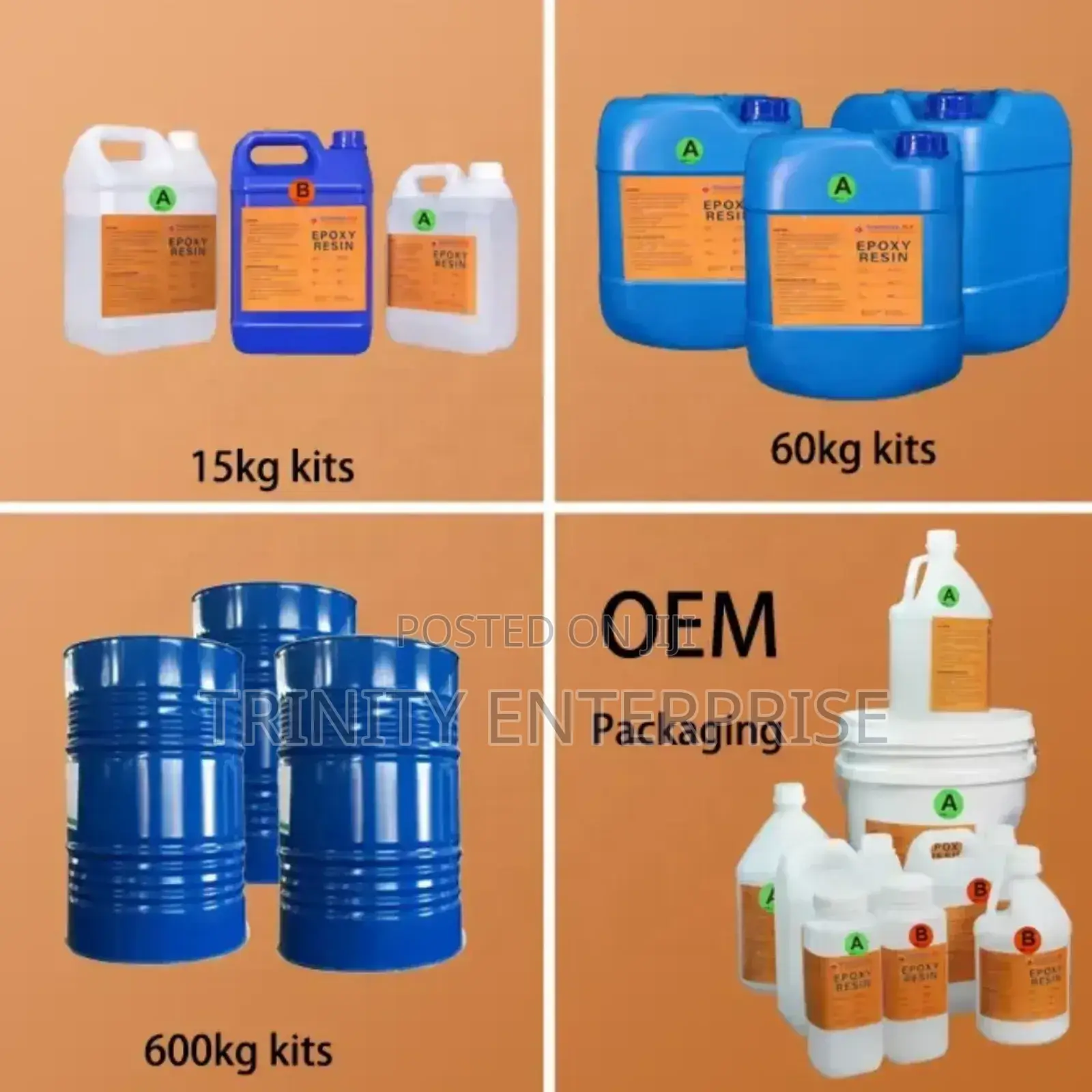 Clear Liquid Epoxy Resin and Hardener Ab Glue (Per Kg)