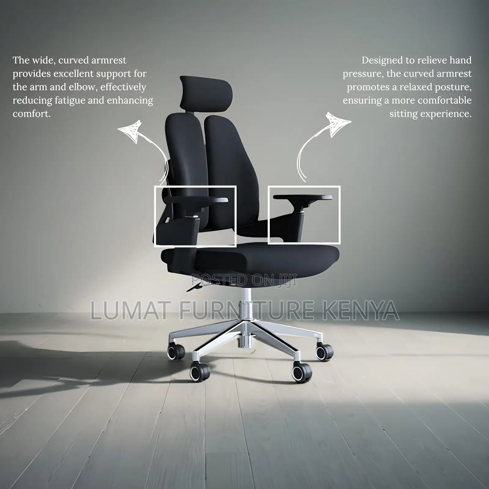 Executive Dual Orthopedic Office Seat