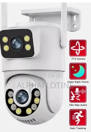 Icsee 8mp Wifi Camera Dual Lens Outdoor