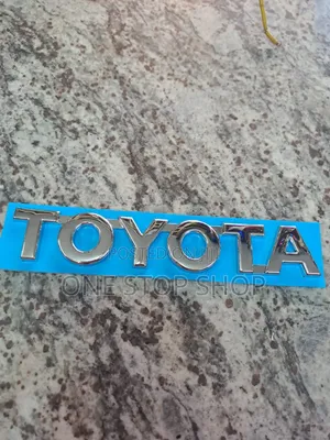 Toyota Chrome 3d Boot Decal Letters Badge