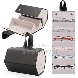 5 Slots Foldable Eyeglass Case Sunglasses Holder /Organizer