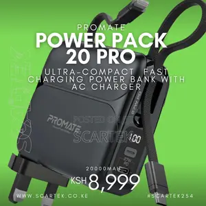 Promate 20000mah Powerbank 27w