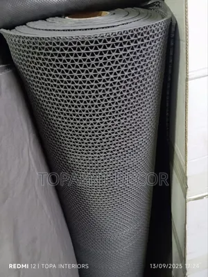 Grey Perforated PVC 1.2m Wide for Slippery Floors