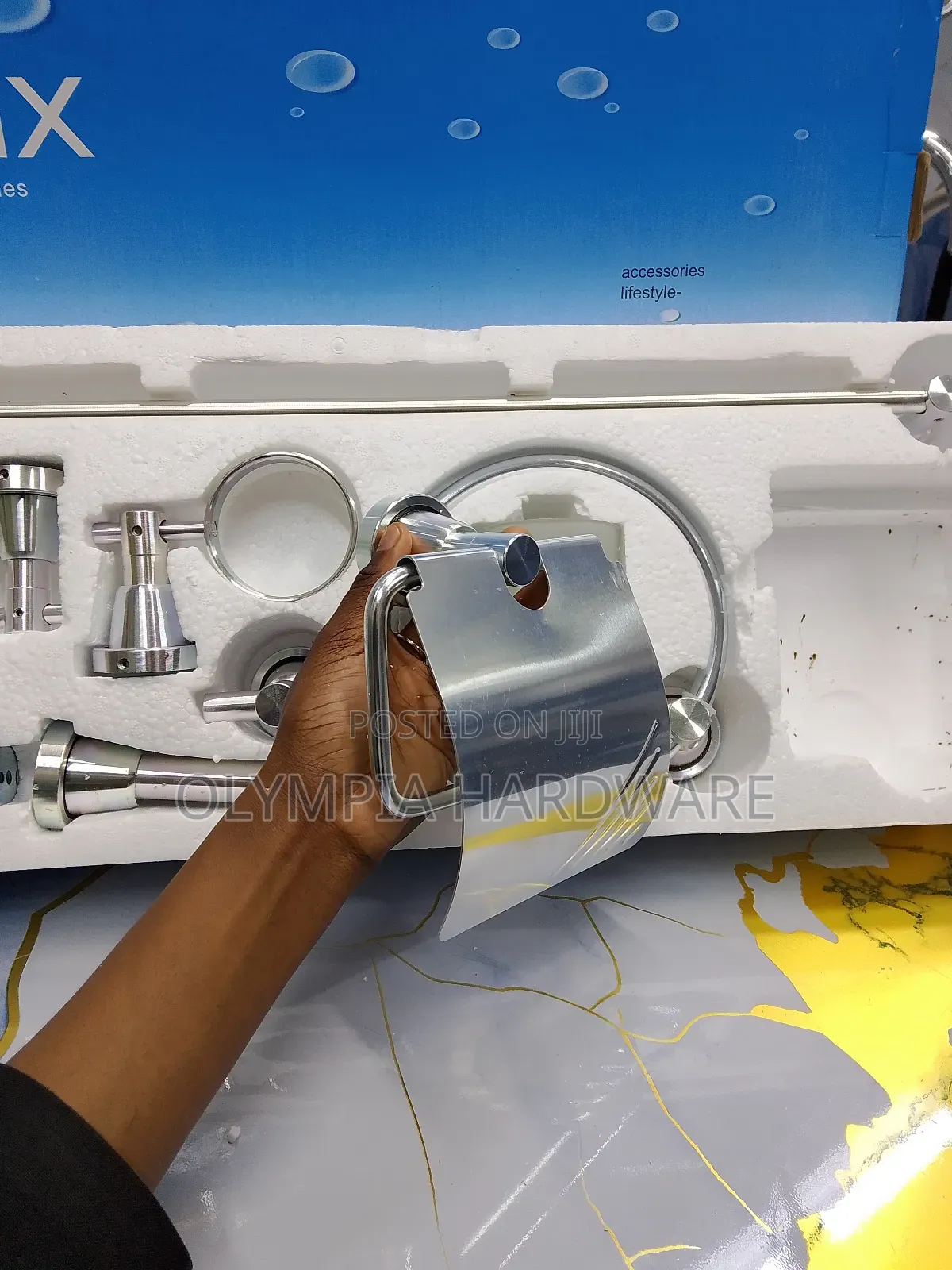 Brimix Bathroom Accessories Set (Silver)