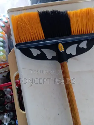 12pc - Fitted Stand Up Soft Broom Handle.