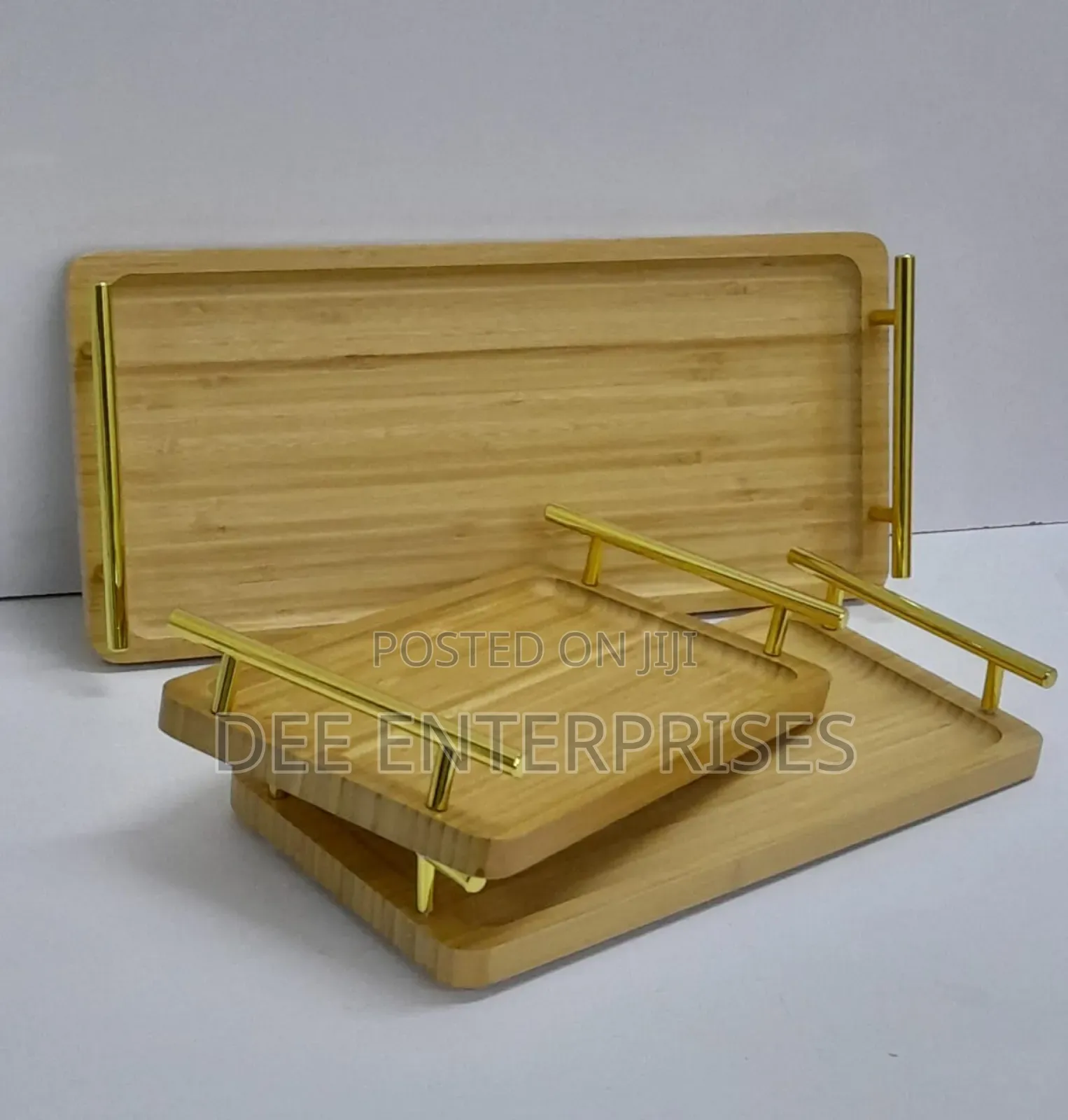 3in1 Serving Tray With Bamboo Handles
