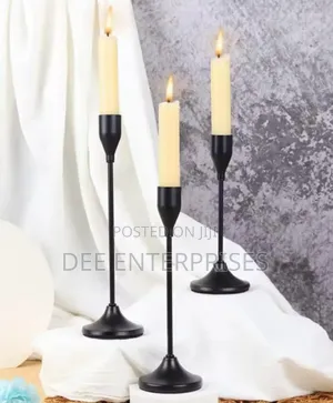 Classic 3 in 1 Metallic Candle Holder