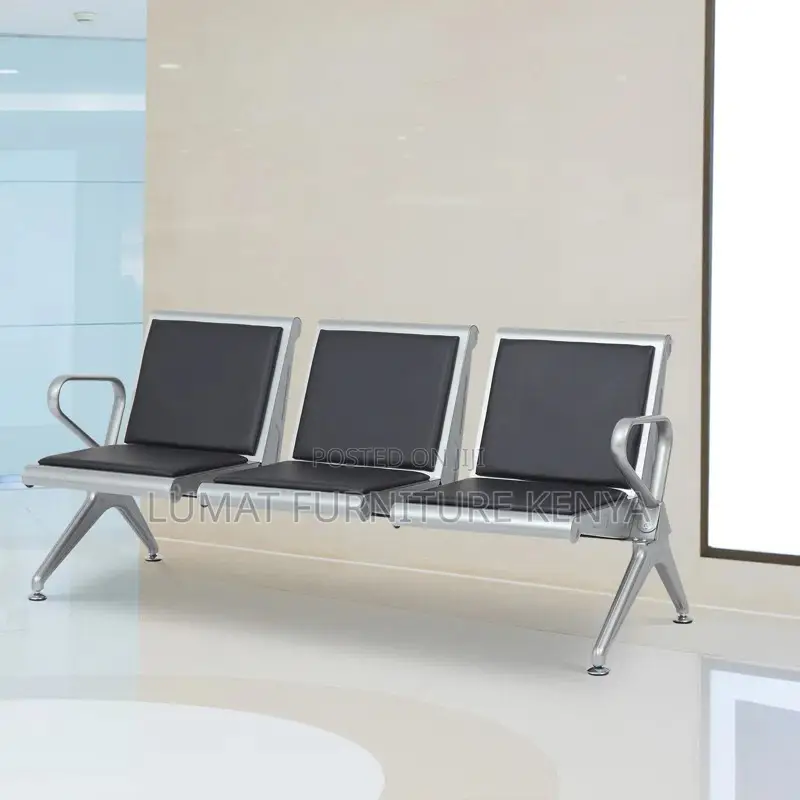 Padded Heavy Duty 3-Seater Waiting Bench – Durable