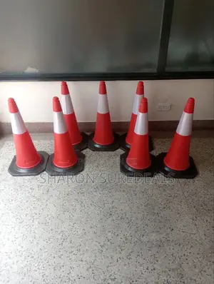 Road Safety Traffic Cones Red/White