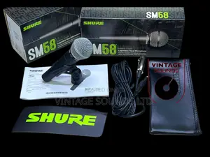 Shure Sm58 Cardioid Dynamic Wired Microphone +Cable