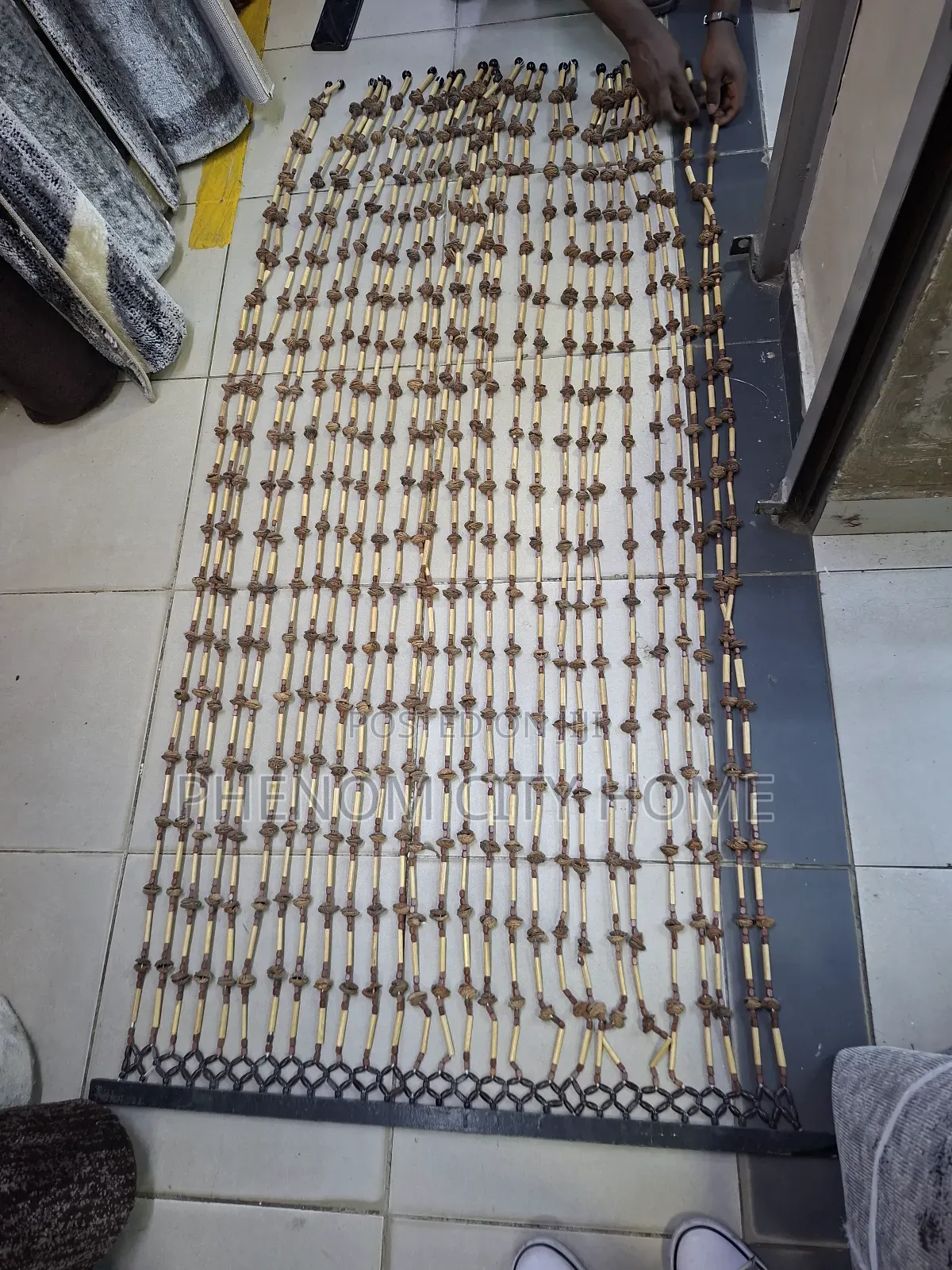 Wooden Bead Salon/Kinyozi Curtains