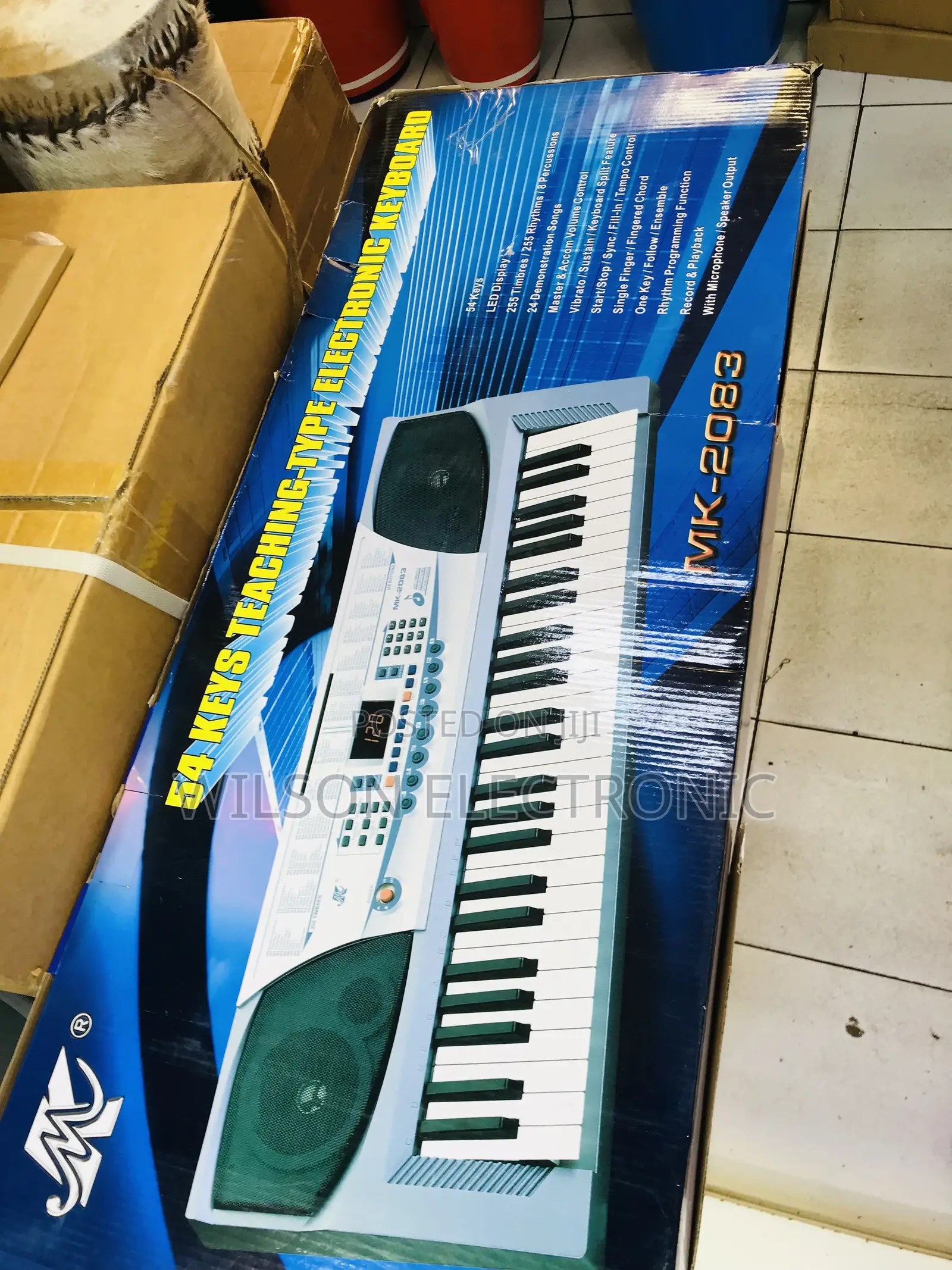 Mk-2083. 54 Keys Teaching Type Electronic Keyboard.