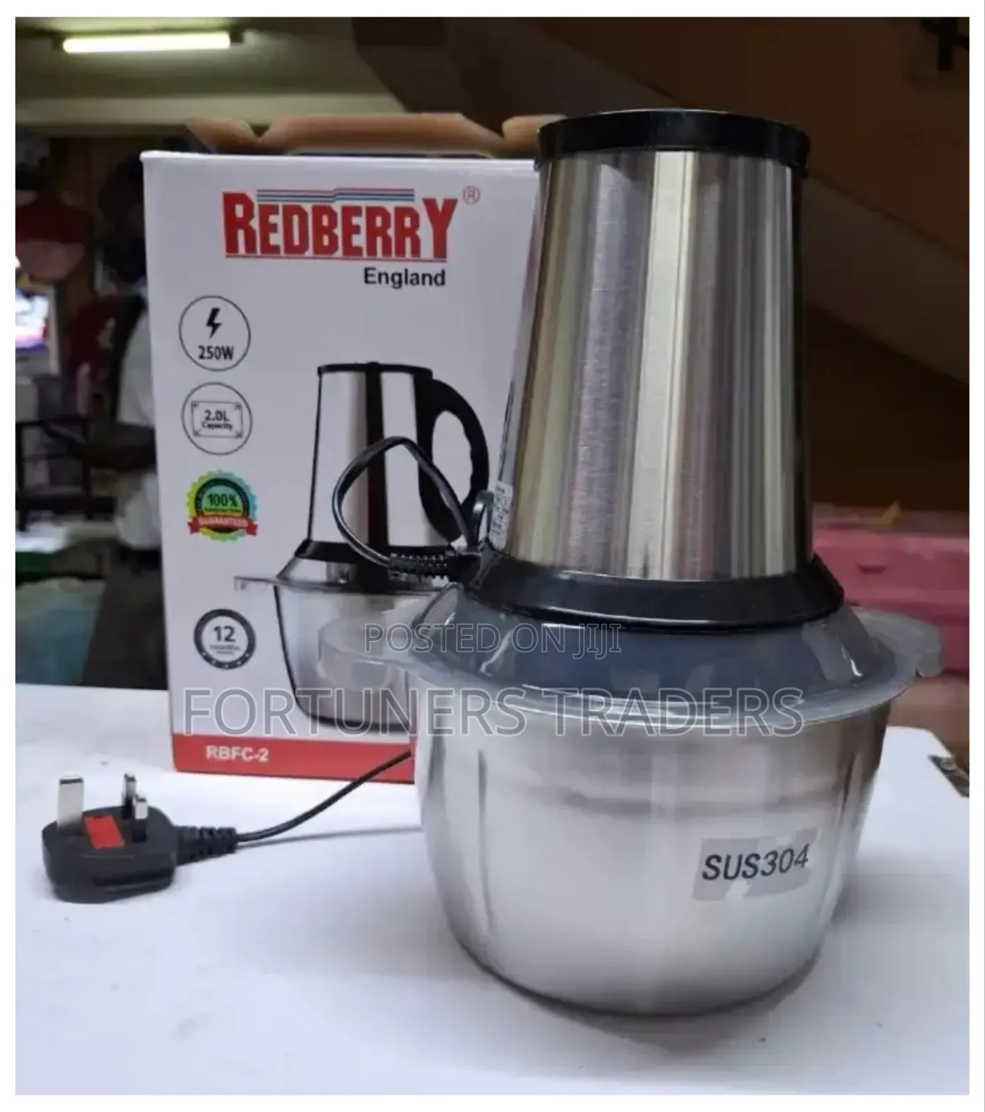 2ltrs Electric Food Chopper Redberry