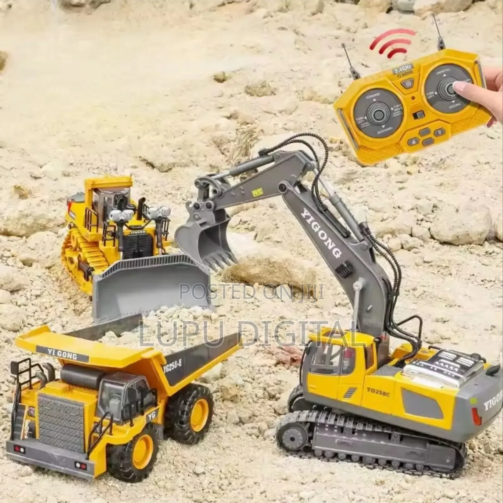 11 Channel Rc Excavator 1:20 Scale Alloy Remote Control