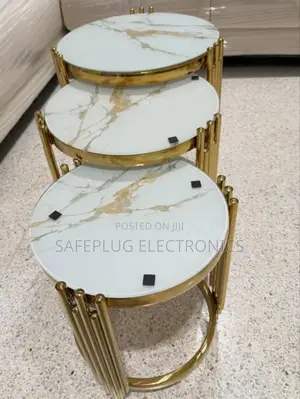 3-in-1 Design Marble Table – Versatile, Space-Saving Stylish