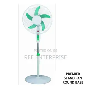 Premier Standing Fan With Round Base Brand New