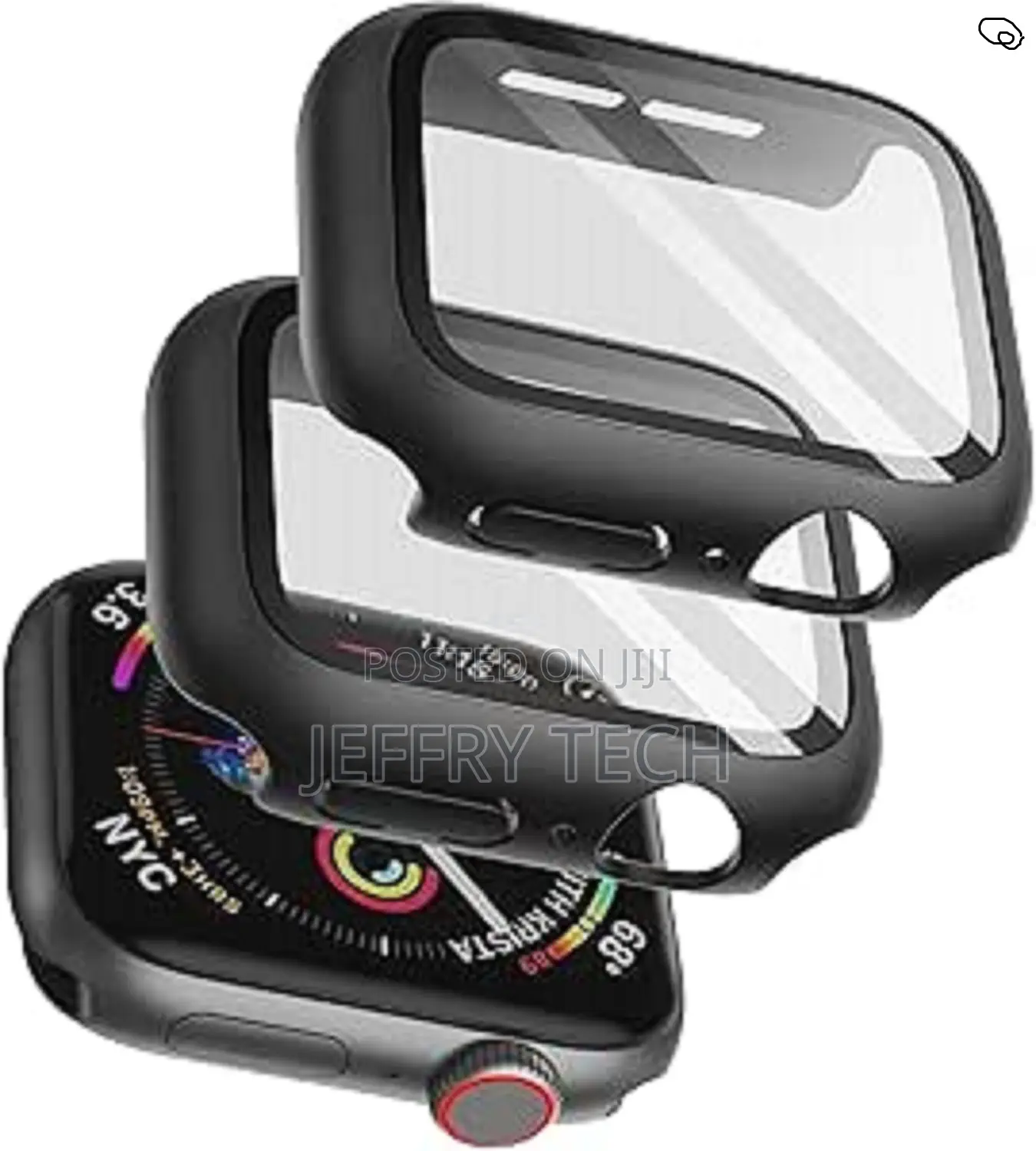 Jetech Case With Screen Protector for Apple Watch Se 3 44mm