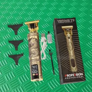 Rechargeable Vintage T9 Dragon Hair Clipper Trimmer With Led Display