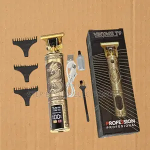 Portable Vintage T9 Dragon Hair Clipper Trimmer With Led Display