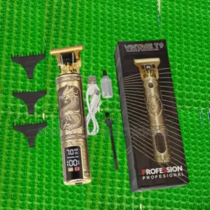 Vintage T9 Dragon Hair Clipper Trimmer With Led for Precision Cutting